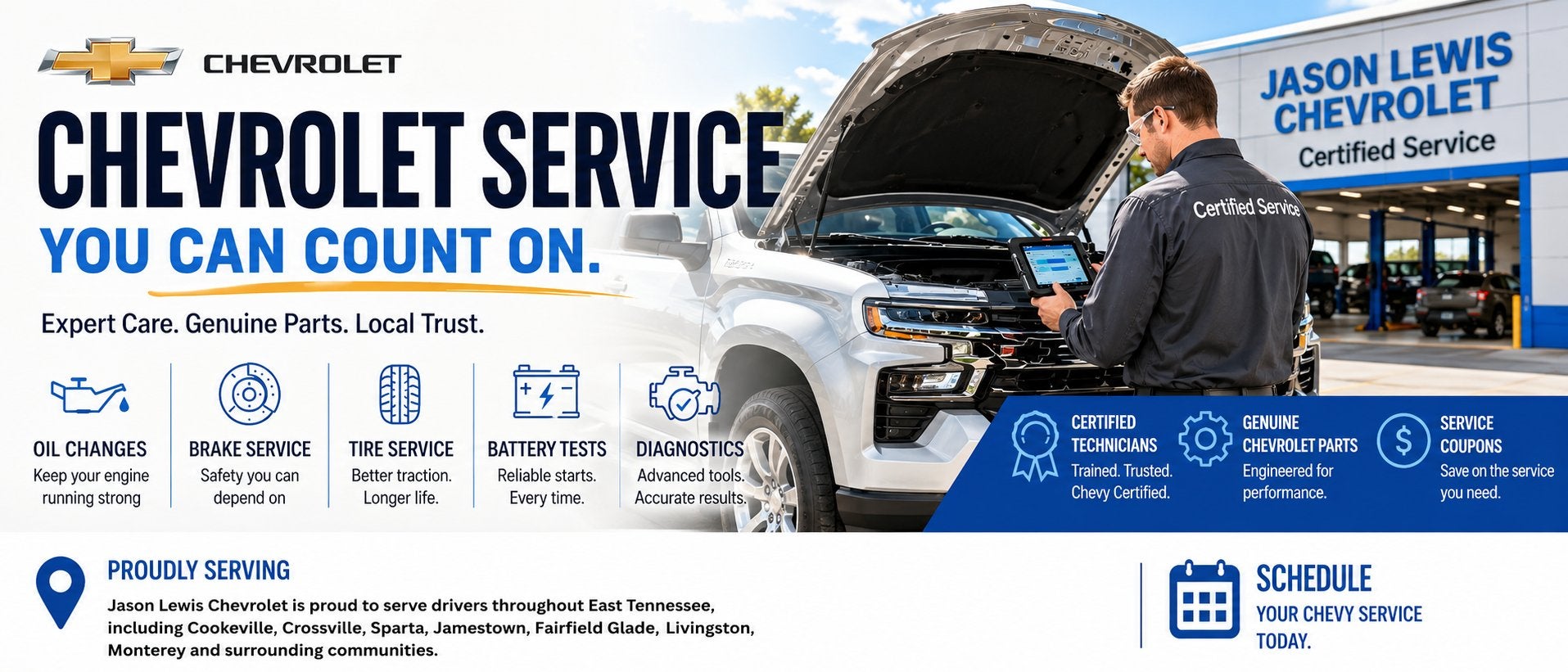 Chevrolet Service Center Near Crossville TN