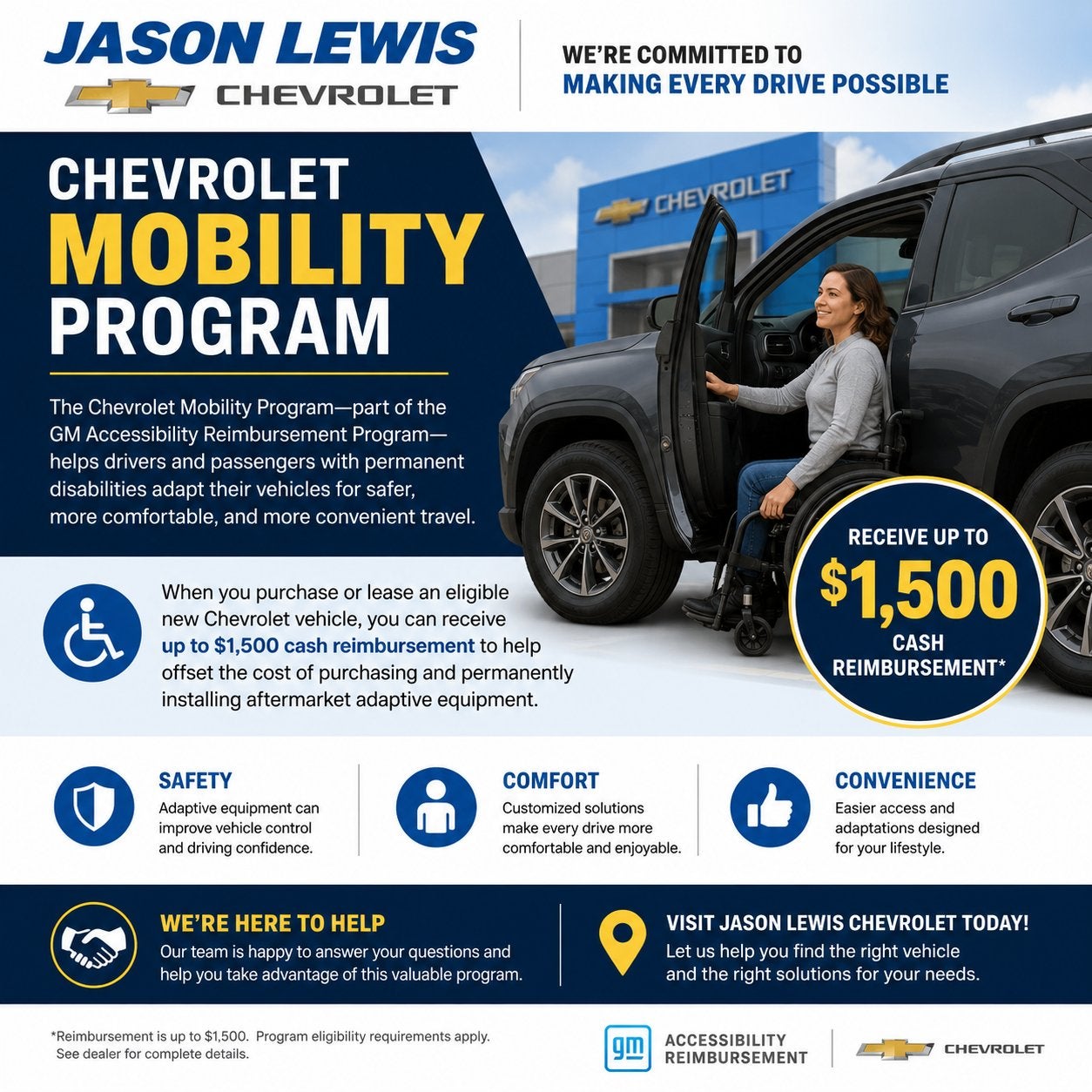 Chevrolet Accessibility Program Reimbursement